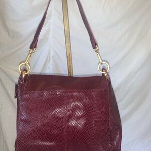 Hammitt Deep Red Leather Shoulder Bag